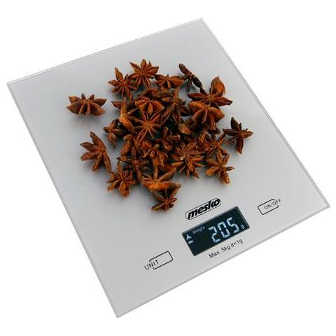 Bilancia Da Cucina Mesko Ms 3145 Peso Massimo (capacità) 5 Kg, Laurea 1 G, Argento, Garanzia 24 Mese / i - Foto 2