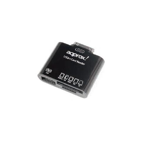 appCRS, Memory Stick (MS) , microSD (TransFlash) , microSDHC, miniSD, MMC, MS Duo, MS Micro (M2) , MS PRO, MS P, Samsung 30-pin, Nero, 165 x 85 x 20 mm, Scatola - Foto 1