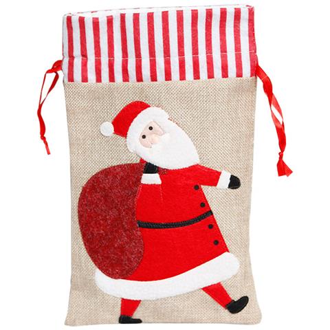 Sacchetto Regalo Di Natale Piccolo Con Babbo Natale - Foto 1
