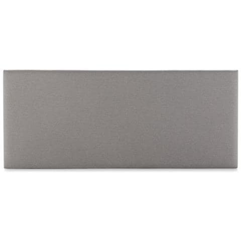 Testiera Aura Rivestita In Tessuto Grigio Chiaro 150x60 Cm - Foto 2