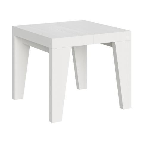 Tavolo Allungabile 90x90/246 Cm Naxy - Bianco Frassino - Foto 1