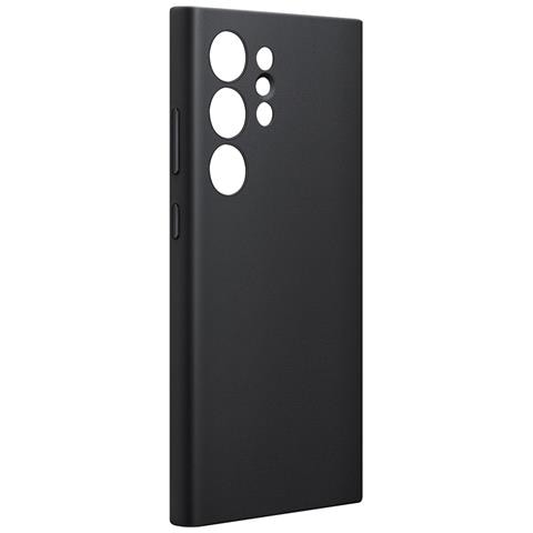 Cover Galaxy S24 Ultra Pelle Vegetale Fotocamera Protetta, Nero - Foto 2