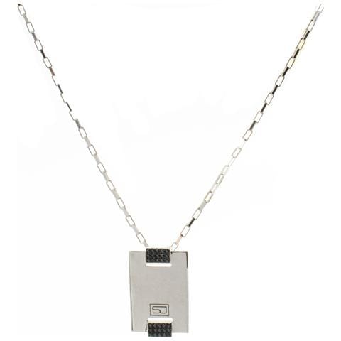 Gioielli P0046-bk. Collana, Colore Grigio. Donna. - In ordine - Foto 3