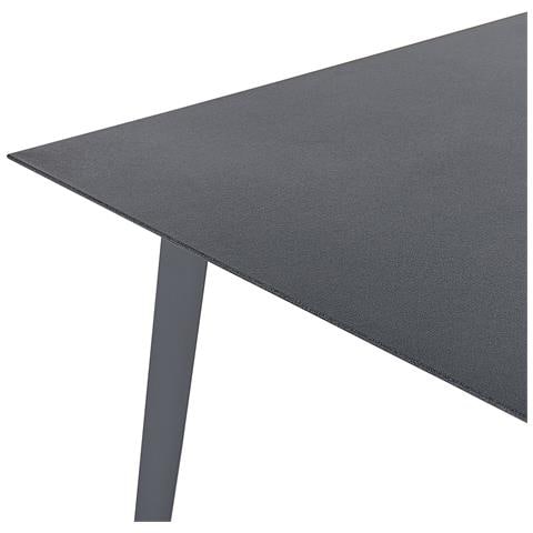 Tavolo Da Pranzo Da Giardino Mileto 140 Cm 80 Cm Vetro Grigio - Foto 2