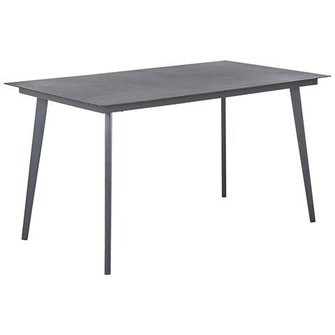 Tavolo Da Pranzo Da Giardino Mileto 140 Cm 80 Cm Vetro Grigio - Foto 7