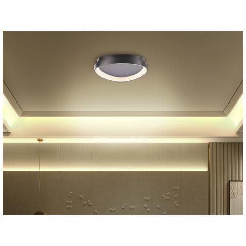 Lampadario A Led Nanding Metallo Nero - Foto 1