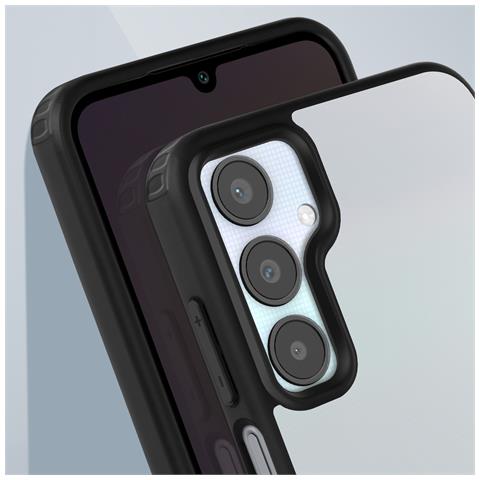 Cover Per Samsung A25 5g Rigida Angoli Rinforzati Retro Traslucido - Foto 2