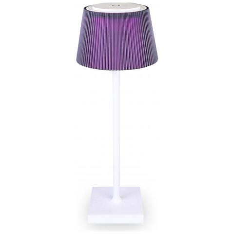 Lampada da Tavolo Ricaricabile LED 2W Viola - Foto 1