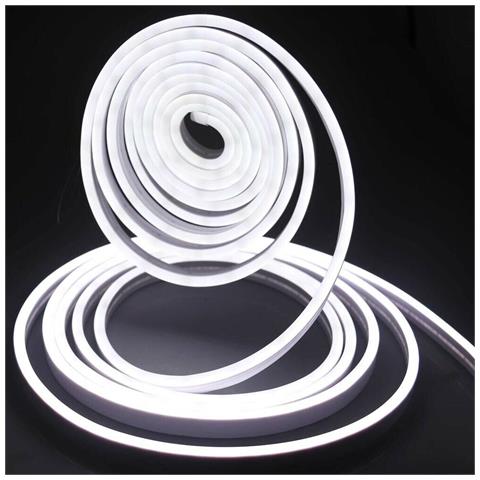 Striscia Led Luce Bianca Per Scritta Insegna Luminosa Strip Flessibile 5 Mt Ip65 - Foto 1
