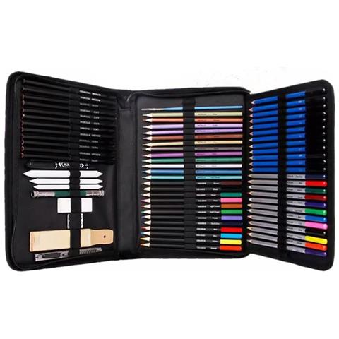 Valigetta Da Disegno Portatile E Leggera Da 71 Pezzi All-in-one, Multicolore - Foto 1