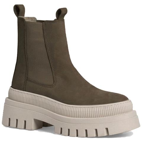 Taupe Casual Closed Chelsea Booties Stivaletti Pelle Scarpe Donna Beige Eu 41, 1-25494-41 341 - Foto 1