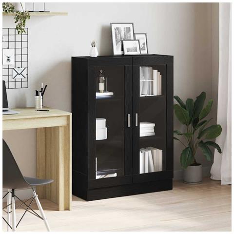 Libreria Rovere Nero 82,5x30,5x115 cm in Legno Multistrato - Foto 1