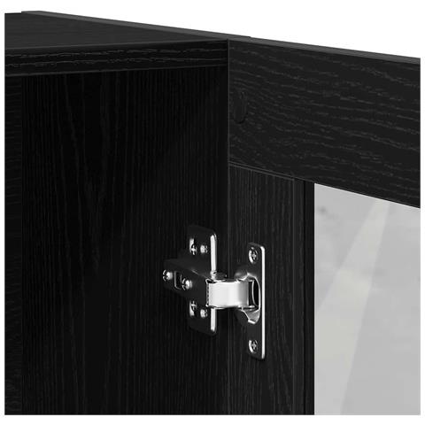 Libreria Rovere Nero 82,5x30,5x115 cm in Legno Multistrato - Foto 9