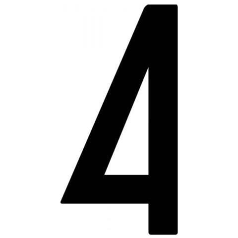 Busta 10 Numeri Adesivi ''4'' Per Targa Ripetitrice - Foto 1