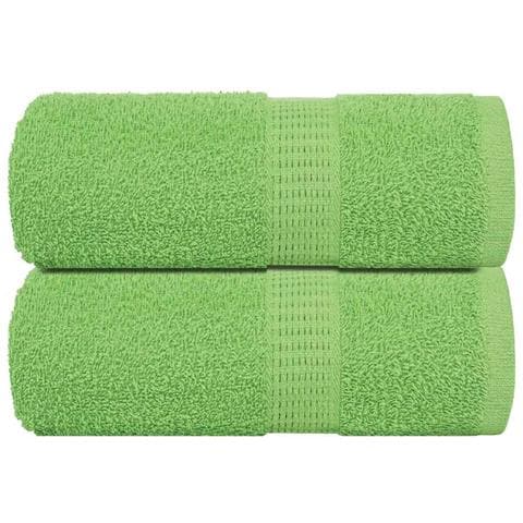 Asciugamani Per Sapone 2 Pz Verde Mela 30x30 Cm 360 G/m Cotone - Foto 1