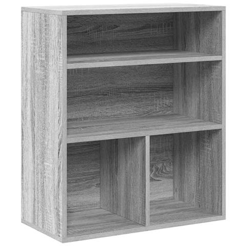 Libreria Grigio Sonoma 60x30x71,5 Cm In Legno Multistrato - Foto 2