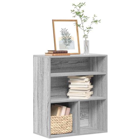 Libreria Grigio Sonoma 60x30x71,5 Cm In Legno Multistrato - Foto 1