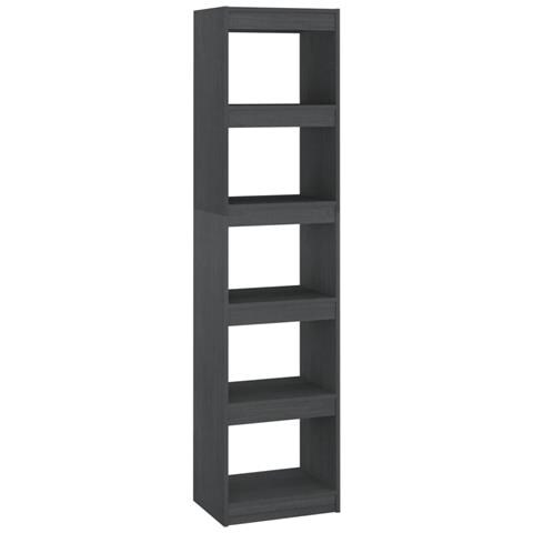 Libreria /divisorio Grigio 40x30x167,5 Cm In Massello Di Pino - Foto 1