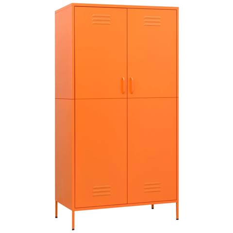 Lusso Casadino -  Armadio Arancione 90x50x180 Cm In Acciaio - Foto 1