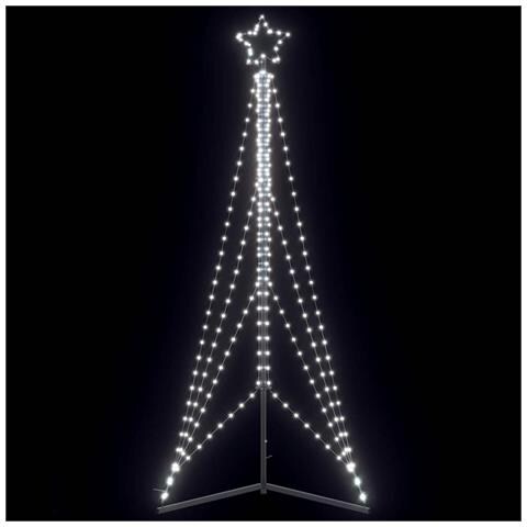 Albero di Natale a LED 483 LED Bianco Freddo 240 cm - Foto 2