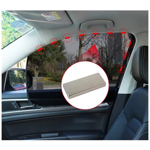 Set Di Parasole Per Auto - 4 Pezzi (2 Anteriori E 2 Posteriori) - Fibra Di Carbonio 5d, Magnetici - Foto 2