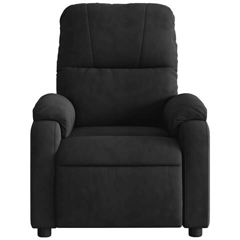 Poltrona Reclinabile Massaggiante Elettrica Nera Microfibra - Foto 9