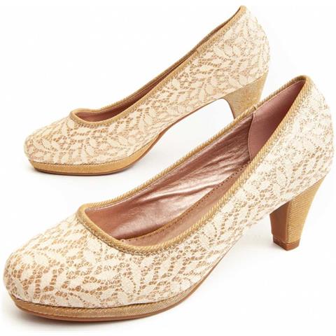 Montevita Scarpa Con Tacco Unne51 Beige . - Foto 1