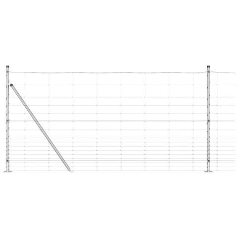 Recinzione Metallica Saldato con Base in Cemento 25 x 1,2 m - Foto 1