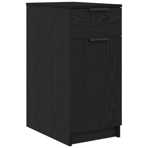 Armadio Scrivania  in Rovere Nero - 33x50x75 cm - Realizzato in Legno Ingegnerizzato - Foto 1