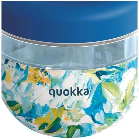Contenitore Alimentare Con Motivo Peonie 770ml Con Coperchio Antiscivolo, Blu - Foto 5