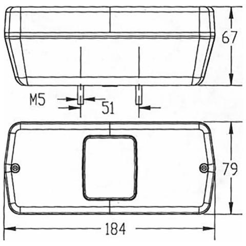 Fanale Posteriore Sx 10 Led 184x79mm - Foto 2