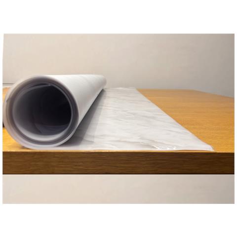 Tovaglia Antimacchia Plastificata Pvc Proteggi Tavolo Crystal Marmo 100x400 D9 - Foto 1