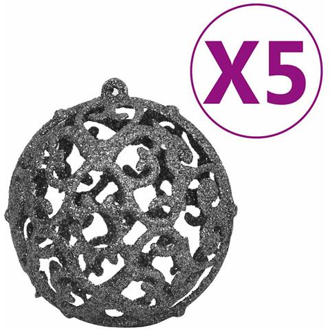 Albero Di Natale Preilluminato Con Palline Bianco 120 Cm Pvc - Foto 8