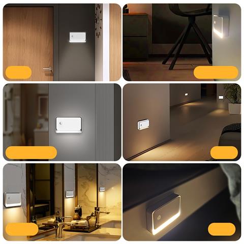 Luce Notturna Led Magnetica Con Sensore Di Movimento Per Corridoio, Ingresso E Altro - Foto 5