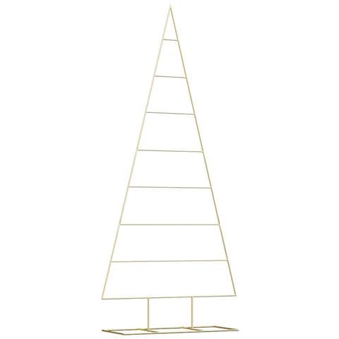 Albero di Natale in metallo con supporto Oro 210 cm - Foto 1