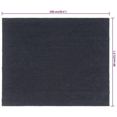 Zerbino Grigio Scuro 80x100 cm Fibra di Cocco - Foto 6