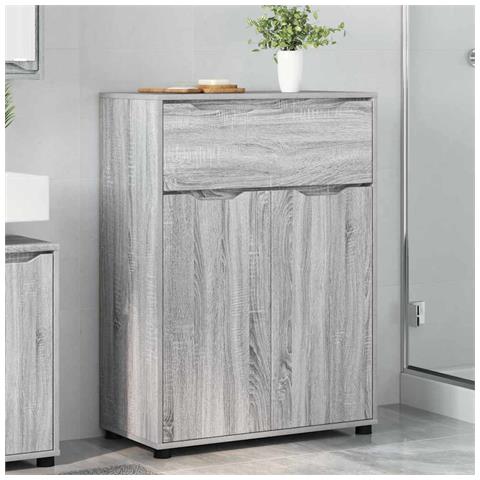 Mobile da Bagno con cassetto Grigio Sonoma 72,5 x 36,5 x 100 cm - Foto 2