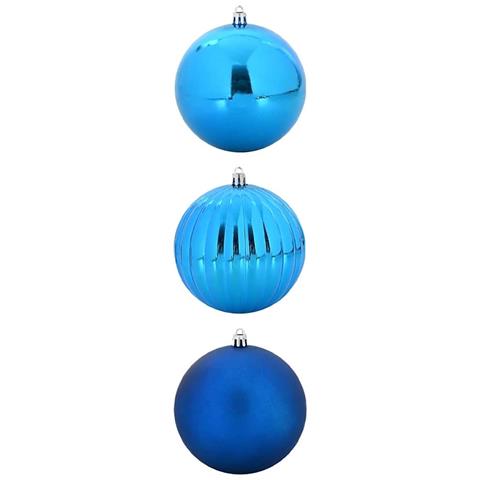 Set di Palle di Natale 3 pcs Blu Plastica - Foto 1