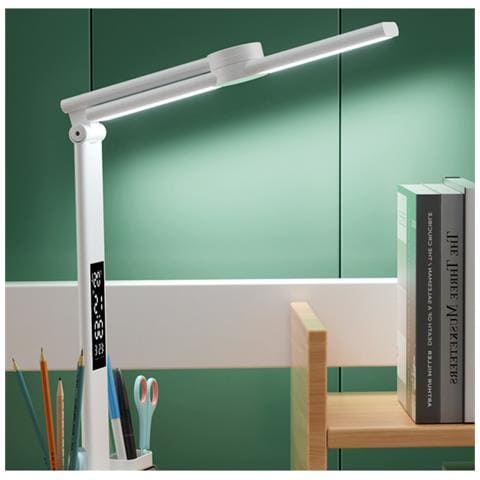 Lampada Da Scrivania Con Display Digitale A Led: Multifunzionale, Ricaricabile E Regolabile Per Studio E Lettura - Foto 2