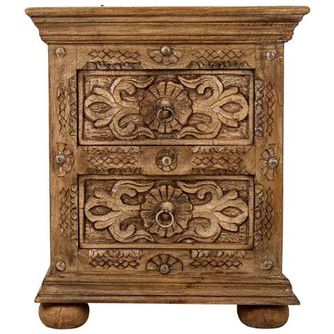 Comodino In Legno Artigianale Marrone 50x40x60. - Foto 2