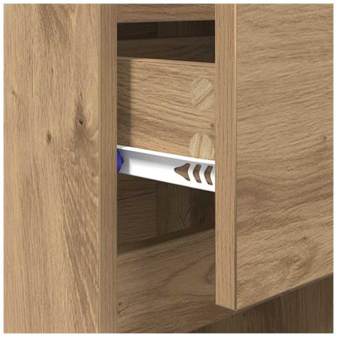 Armadio da Notte Rovere artigianale 40 x 35 x 70 cm - Foto 9