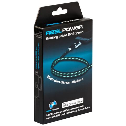 USB A /Lightning 0.75m 0,75 m Nero, Verde - Foto 2
