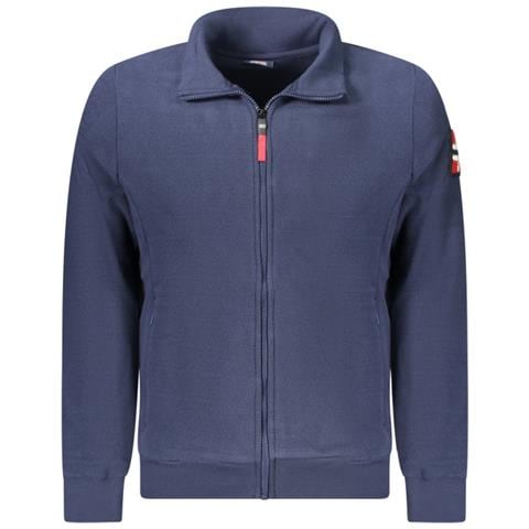 FELPA BLU CON CERNIERA DA UOMO NORVEGIA 1963 - Colore: Blu, Taglia: 2XL - Foto 1