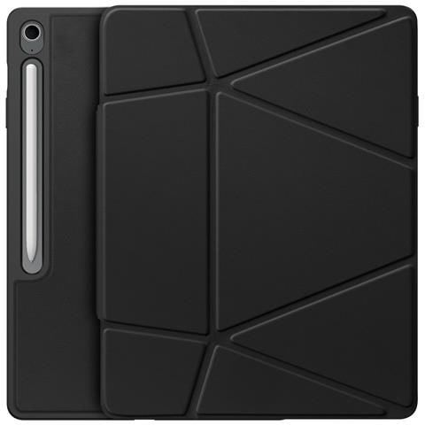 Cover per Galaxy Tab S10 FE+ - Pelle /PU, Nero - Foto 1