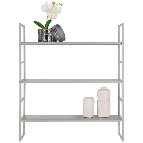 Mensola Beja-grigio-metallo-17x48x55 Cm - Foto 2