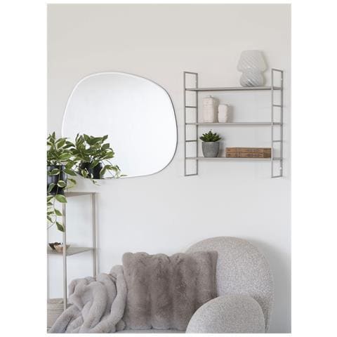 Mensola Beja-grigio-metallo-17x48x55 Cm - Foto 5