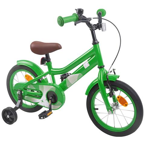 Bicicletta per Bambini 12 Pollici per bambini di 2-4 anni Verde - Foto 2