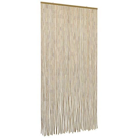 Tenda per Porta Antinsetti multicolore 100 x 200 cm Bambù - Foto 1