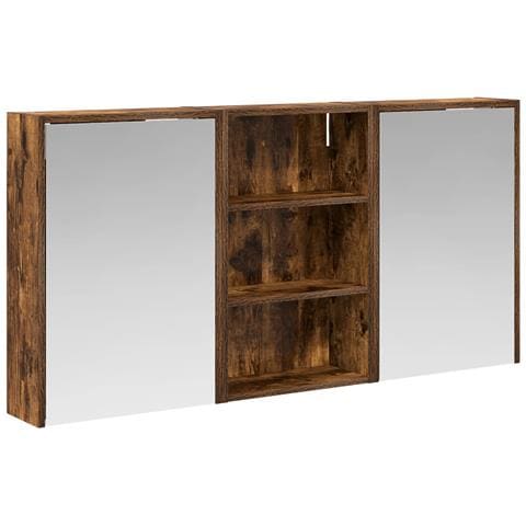 Set di Armadi da Bagno con lo scaffale 3 pcs 126 x 16 x 62.5 cm - Foto 1