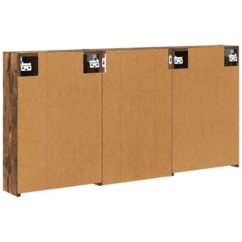 Set di Armadi da Bagno con lo scaffale 3 pcs 126 x 16 x 62.5 cm - Foto 9